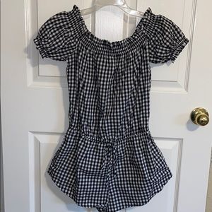 Checkered romper